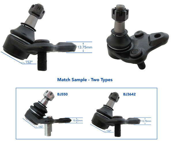 TOYOTA COROLLA 08/2000 ~ 10/2006 NZE121R -NZE121  BALL JOINT - FRONT LOWER